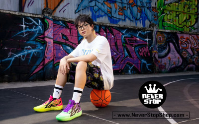 Giày bóng rổ PUMA MB 02 LAMELO BALL on feet nam nữ chuyên outdoor hàng chuẩn replica 1:1 giá tốt nhất HCM | NeverStopShop.com