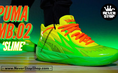 Giày bóng rổ PUMA MB 02 LAMELO BALL on feet nam nữ chuyên outdoor hàng chuẩn replica 1:1 giá tốt nhất HCM | NeverStopShop.com