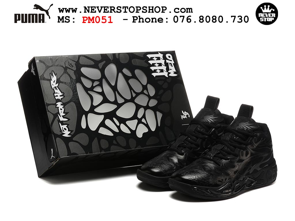 Giày thể thao Puma Lamelo Ball MB 04 Đen nam nữ bản siêu cấp rep 1:1 chuẩn real chính hãng giá rẻ tốt nhất tại NeverStopShop.com