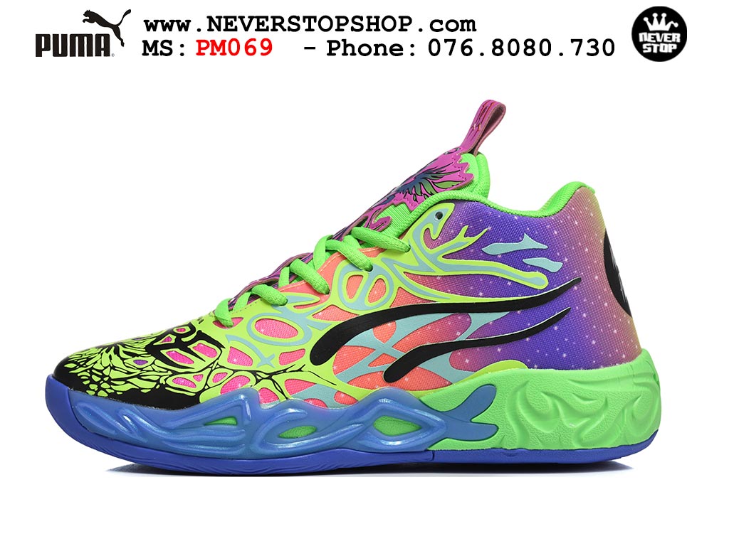 Giày bóng rổ cổ cao Puma Lamelo Ball MB 04 Xanh Tím mẫu mới chuyên indoor outdoor, đế rít bám sân chống mòn cao, chất lượng tốt NeverStopShop.com Giày thể thao Puma Lamelo Ball MB 04 Xanh Tím nam nữ bản siêu cấp rep 1:1 chuẩn real chính hãng giá rẻ tốt nhất tại NeverStopShop.com