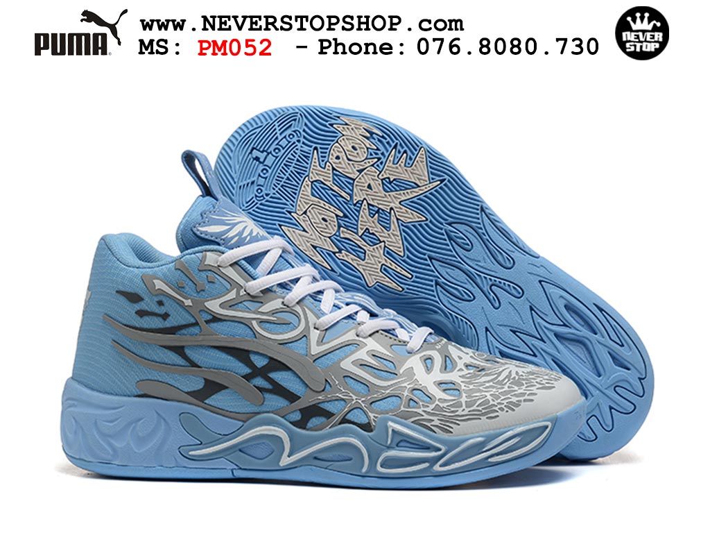 Giày thể thao Puma Lamelo Ball MB 04 Xanh Dương Xám nam nữ bản siêu cấp rep 1:1 chuẩn real chính hãng giá rẻ tốt nhất tại NeverStopShop.com