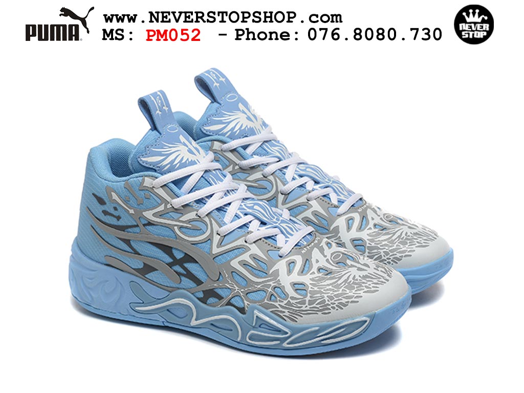 Giày thể thao Puma Lamelo Ball MB 04 Xanh Dương Xám nam nữ bản siêu cấp rep 1:1 chuẩn real chính hãng giá rẻ tốt nhất tại NeverStopShop.com