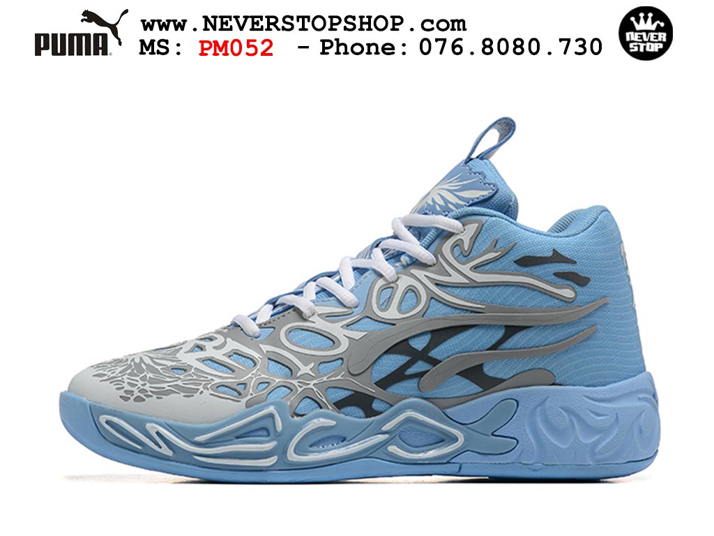 Giày thể thao Puma Lamelo Ball MB 04 Xanh Dương Xám nam nữ bản siêu cấp rep 1:1 chuẩn real chính hãng giá rẻ tốt nhất tại NeverStopShop.com