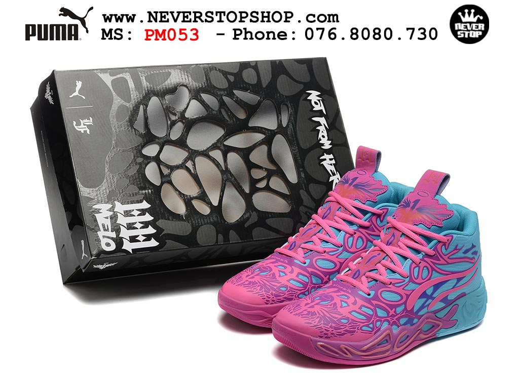 Giày thể thao Puma Lamelo Ball MB 04 Xanh Dương Hồng nam nữ bản siêu cấp rep 1:1 chuẩn real chính hãng giá rẻ tốt nhất tại NeverStopShop.com