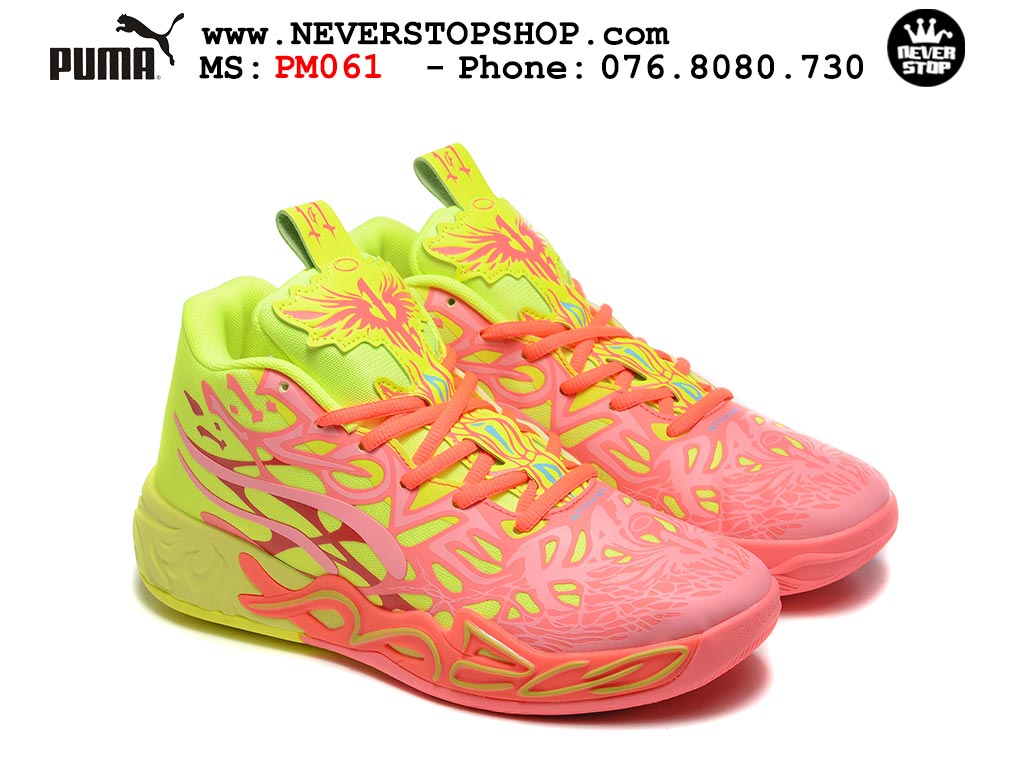 Giày thể thao Puma Lamelo Ball MB 04 Hồng Vàng nam nữ bản siêu cấp rep 1:1 chuẩn real chính hãng giá rẻ tốt nhất tại NeverStopShop.com