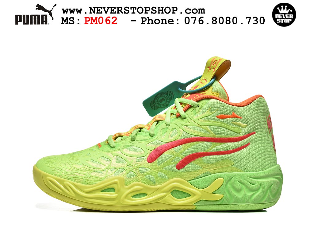 Giày thể thao Puma Lamelo Ball MB 04 Xanh Lá Vàng nam nữ bản siêu cấp rep 1:1 chuẩn real chính hãng giá rẻ tốt nhất tại NeverStopShop.com