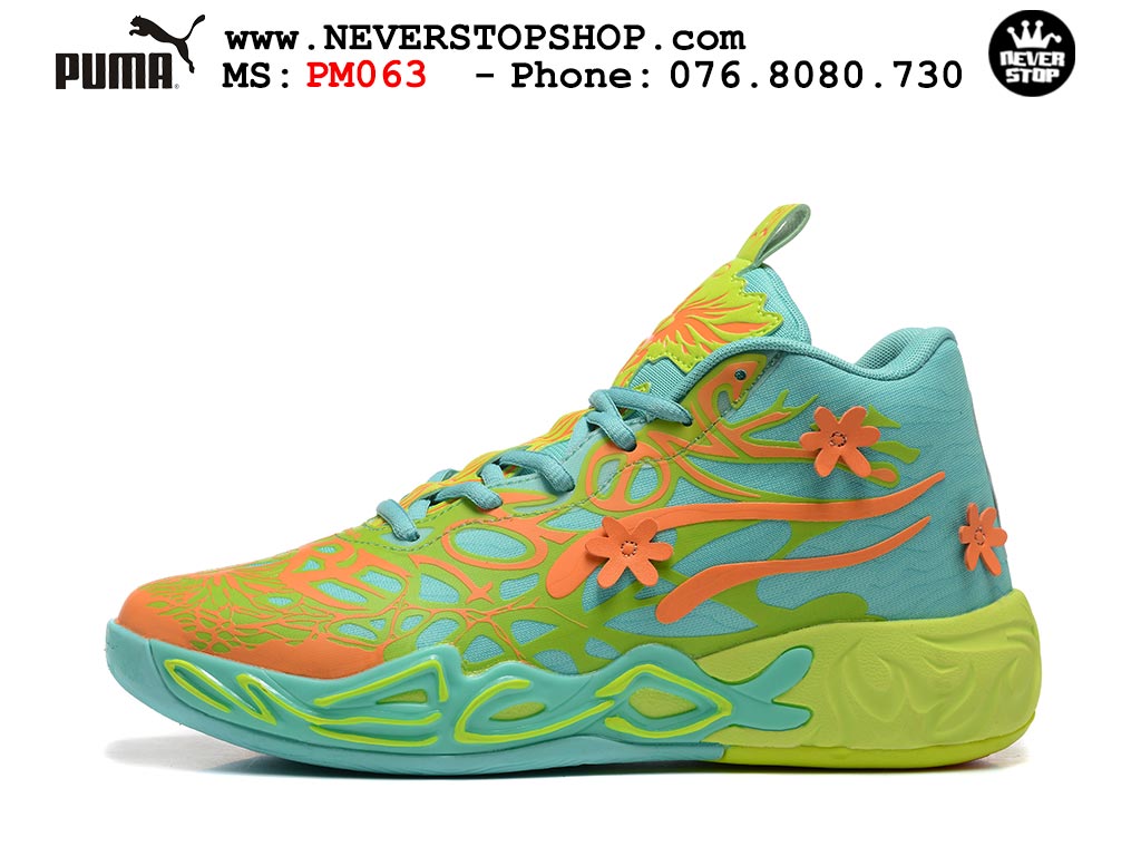 Giày bóng rổ cổ cao Puma Lamelo Ball MB 04 Xanh Ngọc Xanh Lá mẫu mới chuyên indoor outdoor, đế rít bám sân chống mòn cao, chất lượng tốt NeverStopShop.com Giày thể thao Puma Lamelo Ball MB 04 Xanh Ngọc Xanh Lá nam nữ bản siêu cấp rep 1:1 chuẩn real chính hãng giá rẻ tốt nhất tại NeverStopShop.com