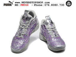 Giày thể thao Puma Lamelo Ball MB 04 Xám Tím nam nữ bản siêu cấp rep 1:1 chuẩn real chính hãng giá rẻ tốt nhất tại NeverStopShop.com
