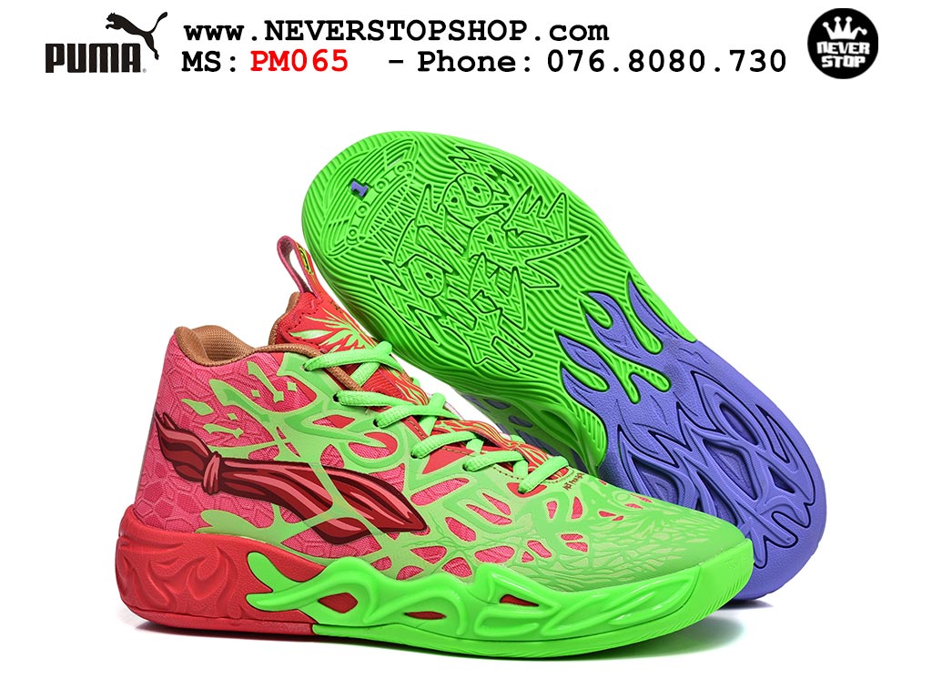 Giày thể thao Puma Lamelo Ball MB 04 Xanh Lá Xanh Dương Đỏ nam nữ bản siêu cấp rep 1:1 chuẩn real chính hãng giá rẻ tốt nhất tại NeverStopShop.com
