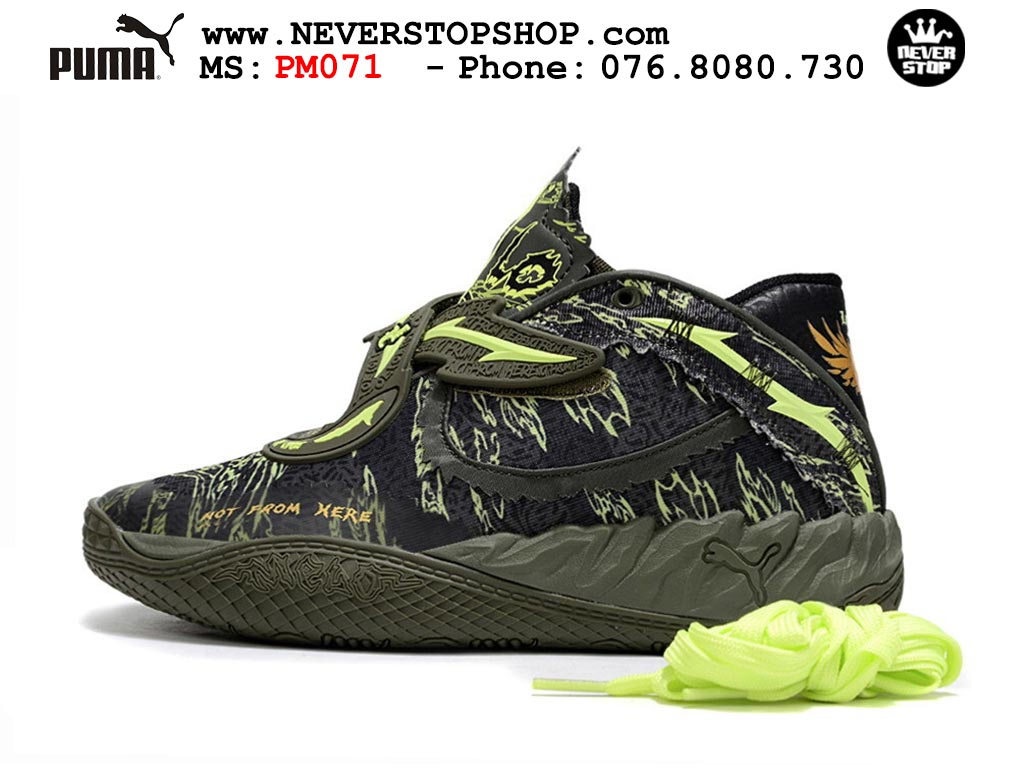 Giày Puma Lamelo Ball MB 05 Đen Xanh Lá nam nữ bản siêu cấp rep 1:1 chuẩn real chính hãng giá rẻ tốt nhất tại NeverStopShop.com 