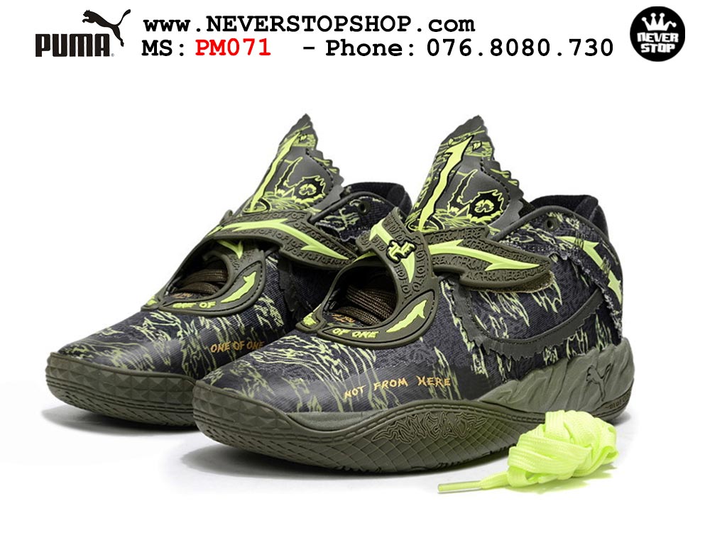 Giày Puma Lamelo Ball MB 05 Đen Xanh Lá nam nữ bản siêu cấp rep 1:1 chuẩn real chính hãng giá rẻ tốt nhất tại NeverStopShop.com 