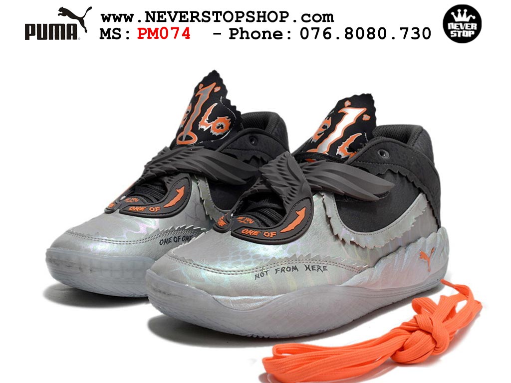 Giày Puma Lamelo Ball MB 05 Xám Đen nam nữ bản siêu cấp rep 1:1 chuẩn real chính hãng giá rẻ tốt nhất tại NeverStopShop.com 