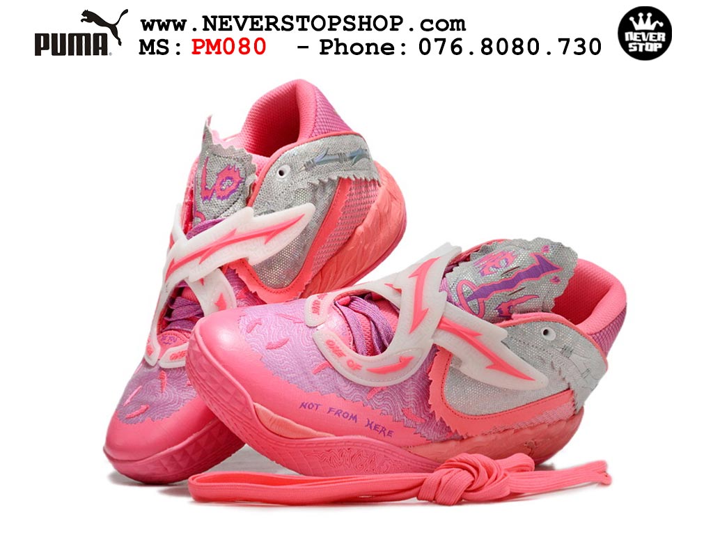 Giày Puma Lamelo Ball MB 05 Hồng Xám nam nữ bản siêu cấp rep 1:1 chuẩn real chính hãng giá rẻ tốt nhất tại NeverStopShop.com 