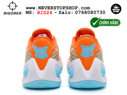 Giày chính hãng Rigorer AR 1 Trắng Cam Austin Reaves authentic, đế traction rít bám sân chống mòn cực tốt NeverStopShop Giày bóng rổ Rigorer AR 1 Trắng Cam original real chính hãng độ bám sân traction cực tốt cả indoor và outdoor NeverStopShop.com HCM