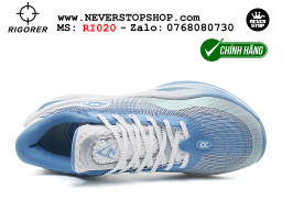 Giày chính hãng Rigorer AR 1 Xanh Trắng Austin Reaves authentic, đế traction rít bám sân chống mòn cực tốt NeverStopShop Giày bóng rổ Rigorer AR 1 Xanh Trắng original real chính hãng độ bám sân traction cực tốt cả indoor và outdoor NeverStopShop.com HCM