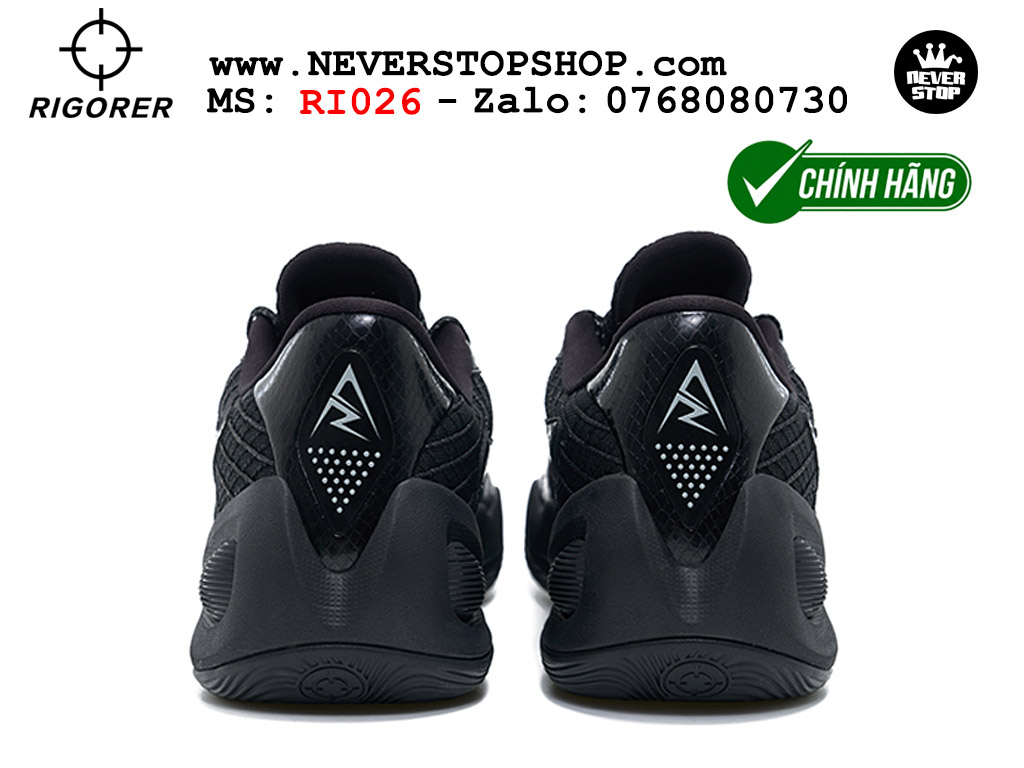 Giày chính hãng Rigorer AR 1 Đen Austin Reaves authentic, đế traction rít bám sân chống mòn cực tốt NeverStopShop Giày bóng rổ Rigorer AR 1 Đen original real chính hãng độ bám sân traction cực tốt cả indoor và outdoor NeverStopShop.com HCM