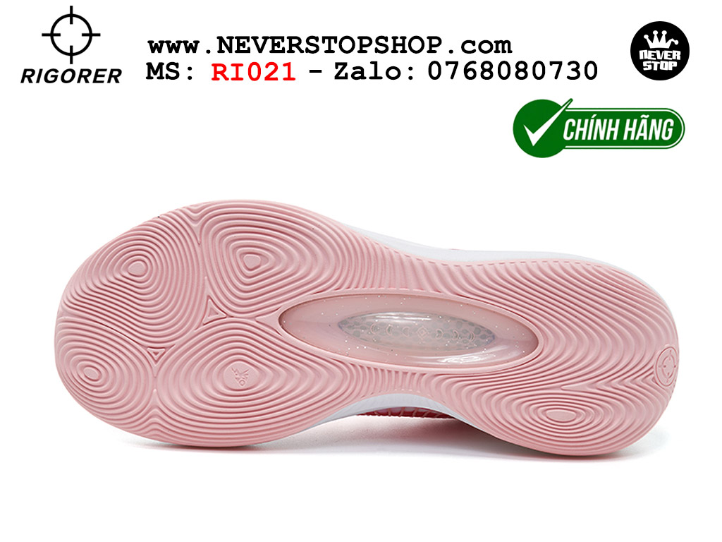 Giày bóng rổ Rigorer AR 1 Hồng Trắng original real chính hãng độ bám sân traction cực tốt cả indoor và outdoor NeverStopShop.com HCM