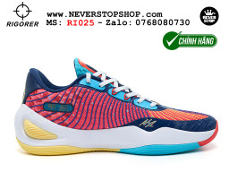 Giày chính hãng Rigorer AR 1 Trắng Xanh Cam Austin Reaves authentic, đế traction rít bám sân chống mòn cực tốt NeverStopShop Giày bóng rổ Rigorer AR 1 Trắng Xanh Cam original real chính hãng độ bám sân traction cực tốt cả indoor và outdoor NeverStopShop.com HCM