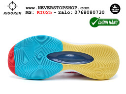 Giày chính hãng Rigorer AR 1 Trắng Xanh Cam Austin Reaves authentic, đế traction rít bám sân chống mòn cực tốt NeverStopShop Giày bóng rổ Rigorer AR 1 Trắng Xanh Cam original real chính hãng độ bám sân traction cực tốt cả indoor và outdoor NeverStopShop.com HCM