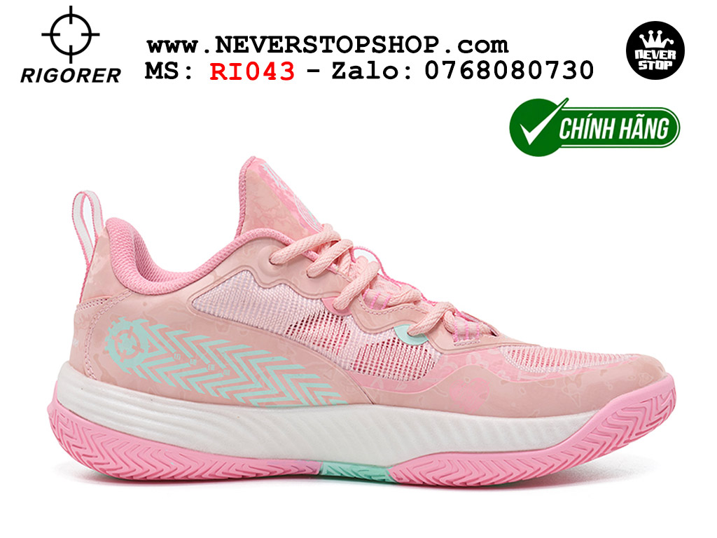 Giày chính hãng Rigorer AR Battle 2 Hồng Xanh Austin Reaves authentic, đế traction rít bám sân chống mòn cực tốt NeverStopShop Giày bóng rổ outdoor Rigorer AR Battle 2 Hồng Xanh chính hãng original chuẩn chất lượng tốt nhất giá rẻ tại NeverStop Sneaker Shop Hồ Chí Minh