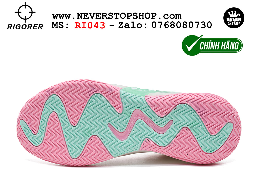 Giày chính hãng Rigorer AR Battle 2 Hồng Xanh Austin Reaves authentic, đế traction rít bám sân chống mòn cực tốt NeverStopShop Giày bóng rổ outdoor Rigorer AR Battle 2 Hồng Xanh chính hãng original chuẩn chất lượng tốt nhất giá rẻ tại NeverStop Sneaker Shop Hồ Chí Minh