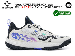 Giày chính hãng Rigorer AR Battle 2 Trắng Đen Austin Reaves authentic, đế traction rít bám sân chống mòn cực tốt NeverStopShop Giày bóng rổ outdoor Rigorer AR Battle 2 Trắng Đen chính hãng original chuẩn chất lượng tốt nhất giá rẻ tại NeverStop Sneaker Shop Hồ Chí Minh