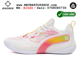 Giày bóng rổ outdoor Rigorer AR Battle 2 Trắng Vàng chính hãng original chuẩn chất lượng tốt nhất giá rẻ tại NeverStop Sneaker Shop Hồ Chí Minh