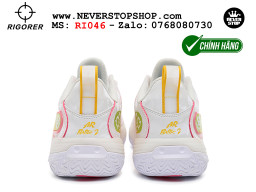 Giày bóng rổ outdoor Rigorer AR Battle 2 Trắng Vàng chính hãng original chuẩn chất lượng tốt nhất giá rẻ tại NeverStop Sneaker Shop Hồ Chí Minh