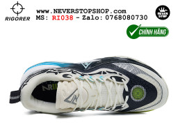 Giày chính hãng Rigorer AR 2 Đen Trắng Xanh Austin Reaves authentic, siêu nhẹ êm đế bám sân chống mòn cực tốt NeverStopShop Giày bóng rổ Rigorer AR 2 Đen Trắng Xanh original real chính hãng đế rít bám sân traction cực tốt cả indoor và outdoor NeverStopShop.com HCM