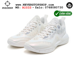 Giày chính hãng Rigorer AR 2 Trắng Austin Reaves authentic, siêu nhẹ êm đế bám sân chống mòn cực tốt NeverStopShop Giày bóng rổ Rigorer AR 2 Trắng original real chính hãng đế rít bám sân traction cực tốt cả indoor và outdoor NeverStopShop.com HCM