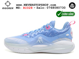 Giày chính hãng Rigorer AR 2 Trắng Xanh Austin Reaves authentic, siêu nhẹ êm đế bám sân chống mòn cực tốt NeverStopShop Giày bóng rổ Rigorer AR 2 Trắng Xanh original real chính hãng đế rít bám sân traction cực tốt cả indoor và outdoor NeverStopShop.com HCM