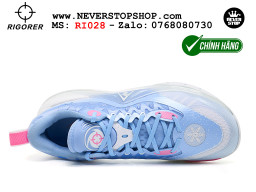 Giày chính hãng Rigorer AR 2 Trắng Xanh Austin Reaves authentic, siêu nhẹ êm đế bám sân chống mòn cực tốt NeverStopShop Giày bóng rổ Rigorer AR 2 Trắng Xanh original real chính hãng đế rít bám sân traction cực tốt cả indoor và outdoor NeverStopShop.com HCM