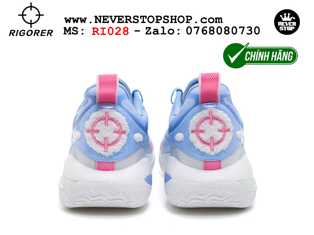 Giày chính hãng Rigorer AR 2 Trắng Xanh Austin Reaves authentic, siêu nhẹ êm đế bám sân chống mòn cực tốt NeverStopShop Giày bóng rổ Rigorer AR 2 Trắng Xanh original real chính hãng đế rít bám sân traction cực tốt cả indoor và outdoor NeverStopShop.com HCM