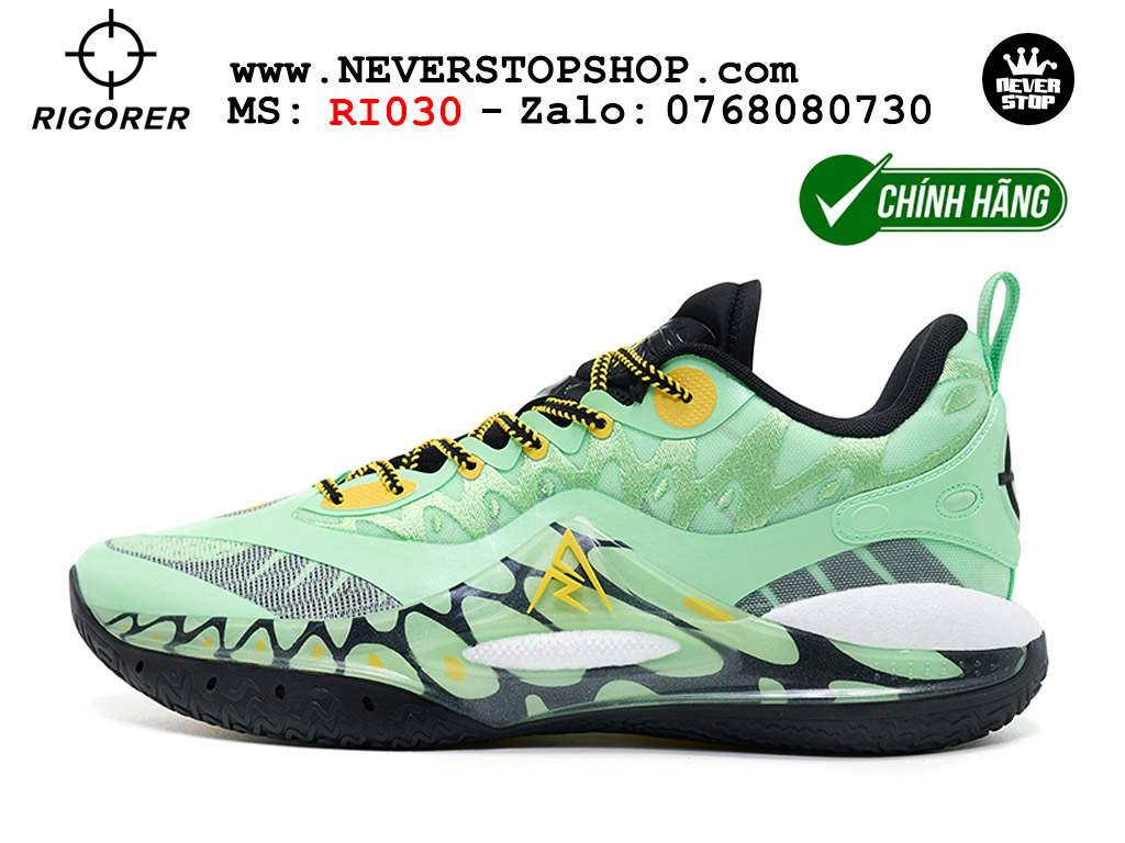 Giày chính hãng Rigorer AR 2 Xanh Đen Austin Reaves authentic, siêu nhẹ êm đế bám sân chống mòn cực tốt NeverStopShop Giày bóng rổ Rigorer AR 2 Xanh Đen original real chính hãng đế rít bám sân traction cực tốt cả indoor và outdoor NeverStopShop.com HCM