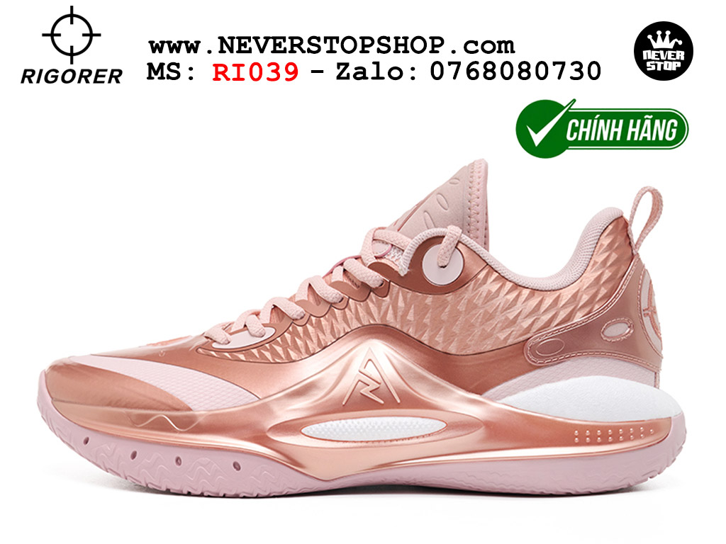 Giày bóng rổ Rigorer AR 2 Vàng Đồng original real chính hãng đế rít bám sân traction cực tốt cả indoor và outdoor NeverStopShop.com HCM