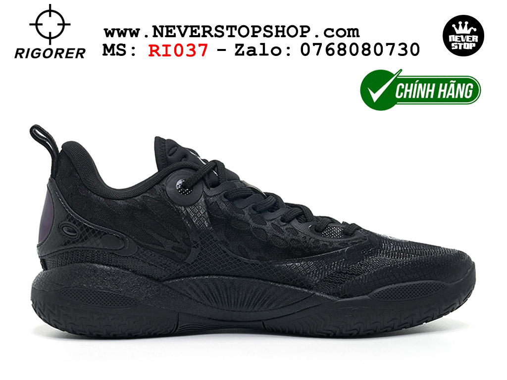 Giày bóng rổ Rigorer AR 2 Đen original real chính hãng đế rít bám sân traction cực tốt cả indoor và outdoor NeverStopShop.com HCM
