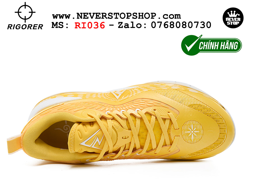Giày bóng rổ Rigorer AR 2 Vàng Trắng original real chính hãng đế rít bám sân traction cực tốt cả indoor và outdoor NeverStopShop.com HCM
