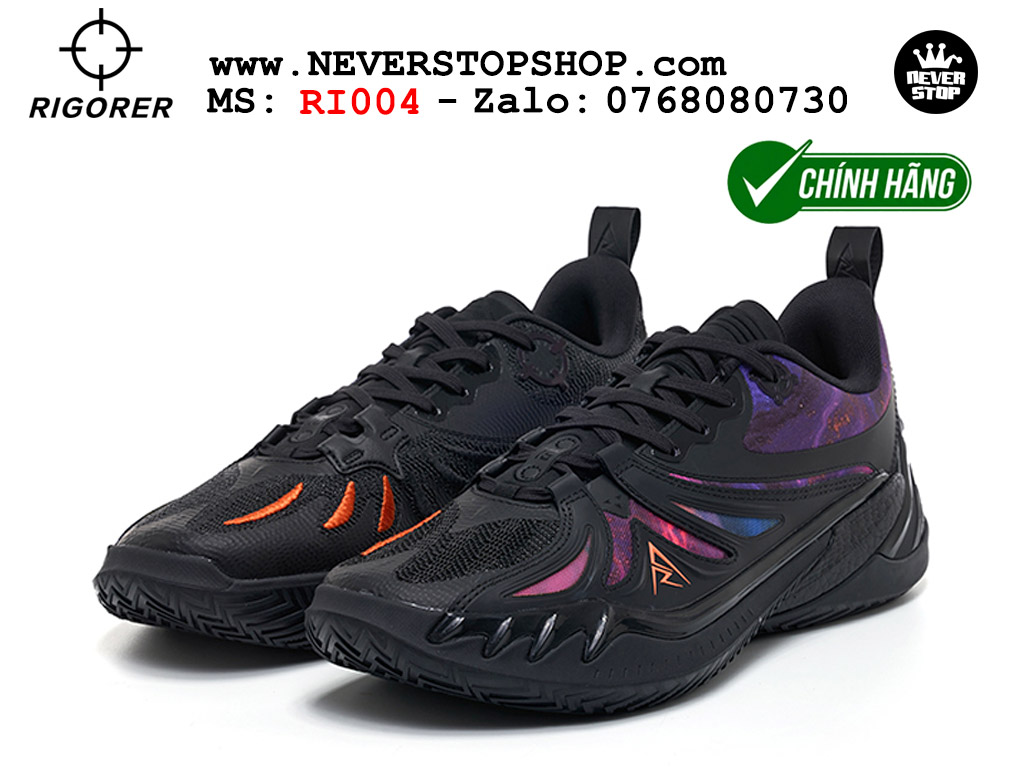 Giày bóng rổ outdoor Rigorer AR 3 Đen Tím original real chính hãng giá rẻ tốt nhất tại NeverStopShop.com HCM