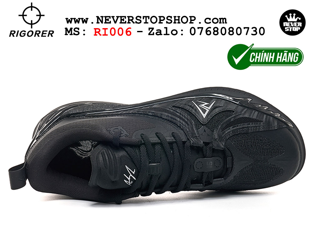 Giày chính hãng Rigorer AR 3 Đen Full Austin Reaves authentic, đế rít bám sân chống mòn cực tốt NeverStop Basketball Sneaker Shop Giày bóng rổ outdoor Rigorer AR 3 Đen Full original real chính hãng giá rẻ tốt nhất tại NeverStopShop.com HCM