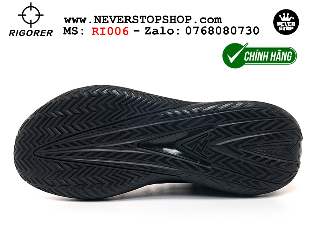 Giày chính hãng Rigorer AR 3 Đen Full Austin Reaves authentic, đế rít bám sân chống mòn cực tốt NeverStop Basketball Sneaker Shop Giày bóng rổ outdoor Rigorer AR 3 Đen Full original real chính hãng giá rẻ tốt nhất tại NeverStopShop.com HCM
