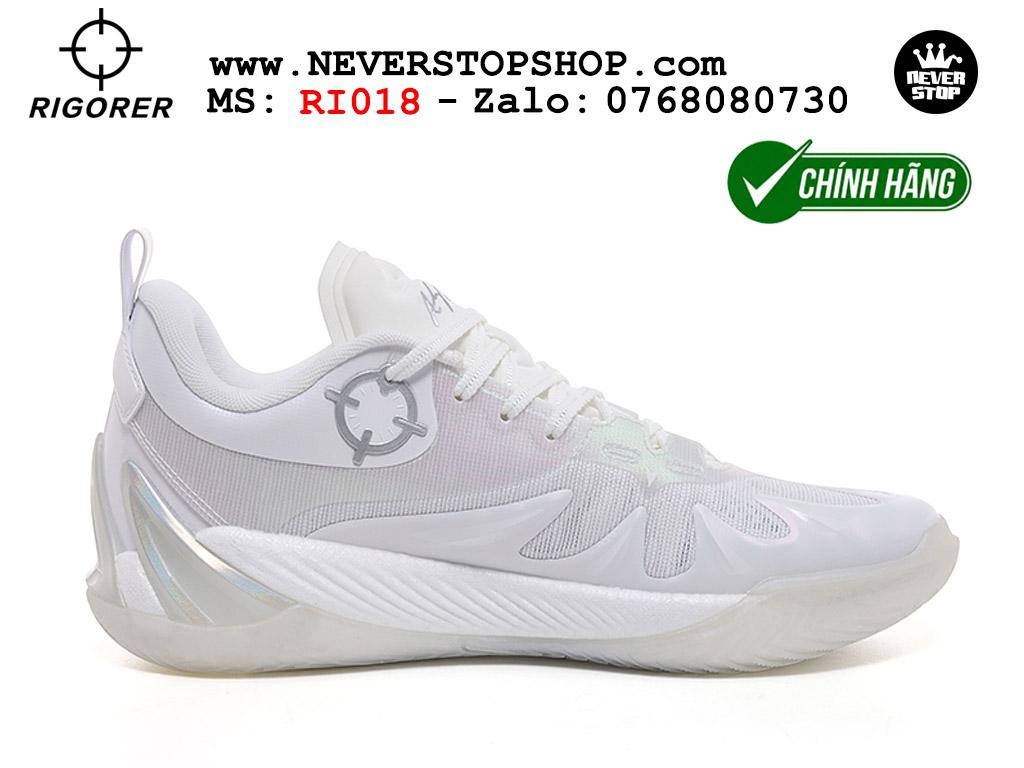 Giày bóng rổ outdoor Rigorer AR 3 Trắng original real chính hãng giá rẻ tốt nhất tại NeverStopShop.com HCM