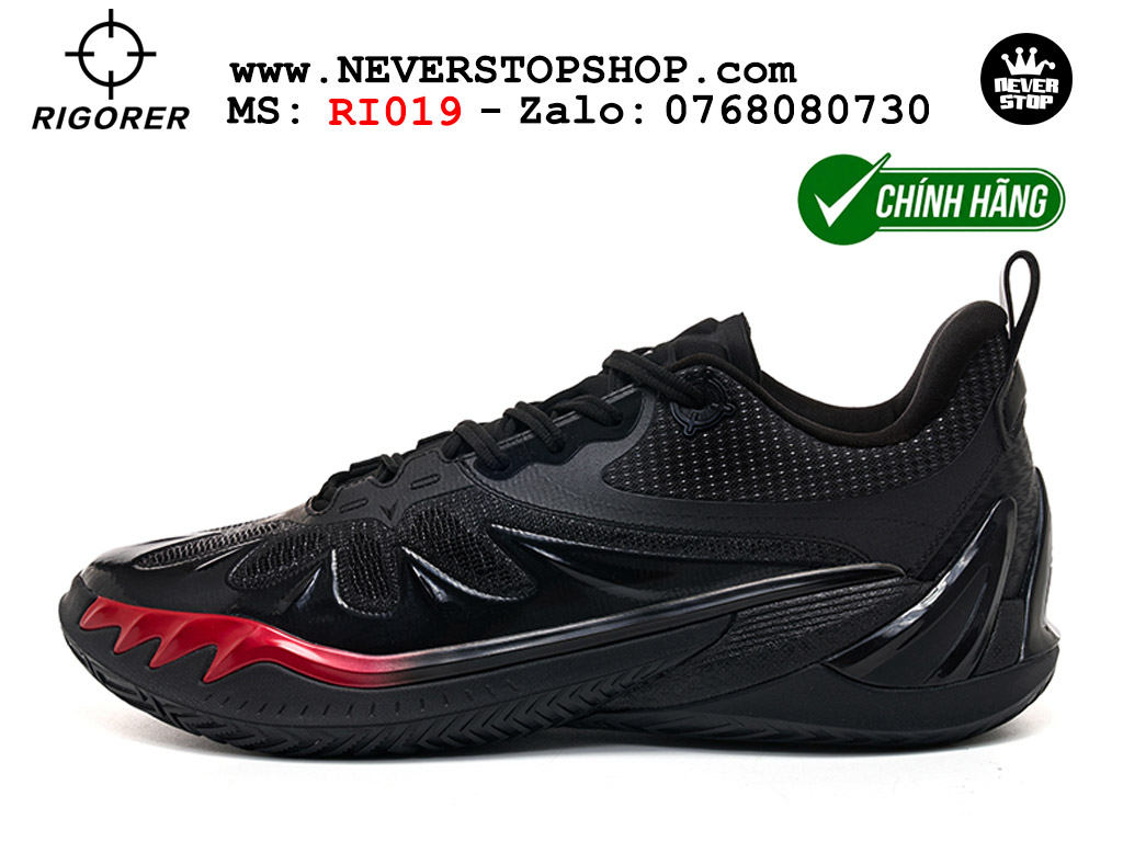 Giày bóng rổ outdoor Rigorer AR 3 Đen Đỏ original real chính hãng giá rẻ tốt nhất tại NeverStopShop.com HCM