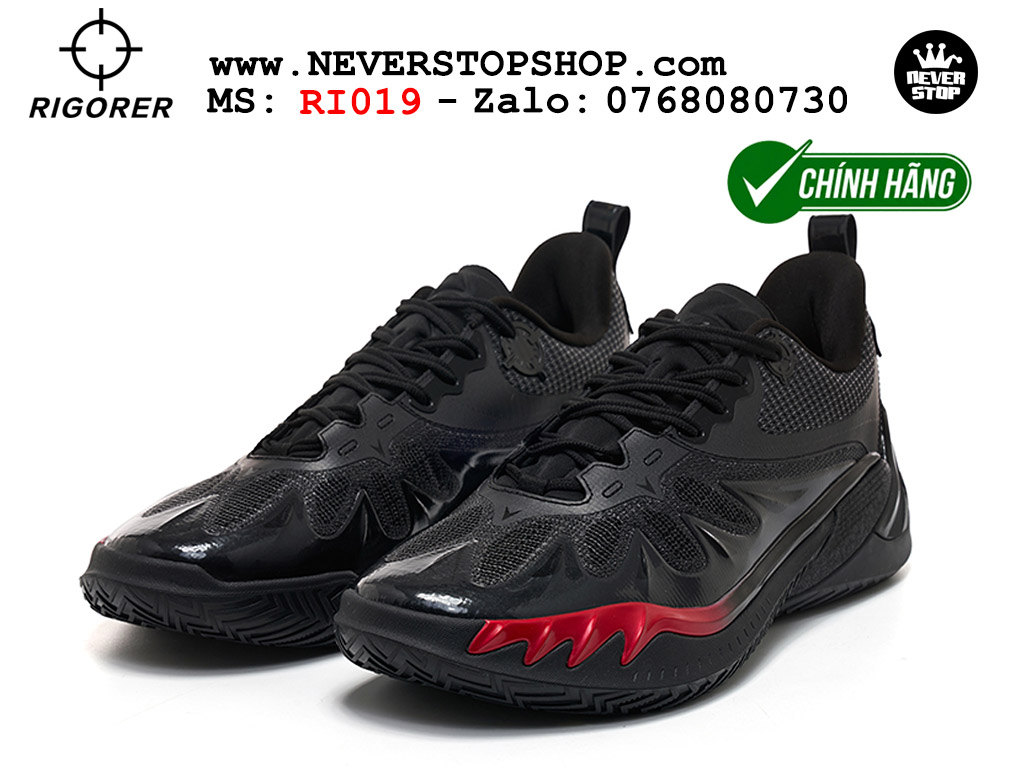 Giày bóng rổ outdoor Rigorer AR 3 Đen Đỏ original real chính hãng giá rẻ tốt nhất tại NeverStopShop.com HCM
