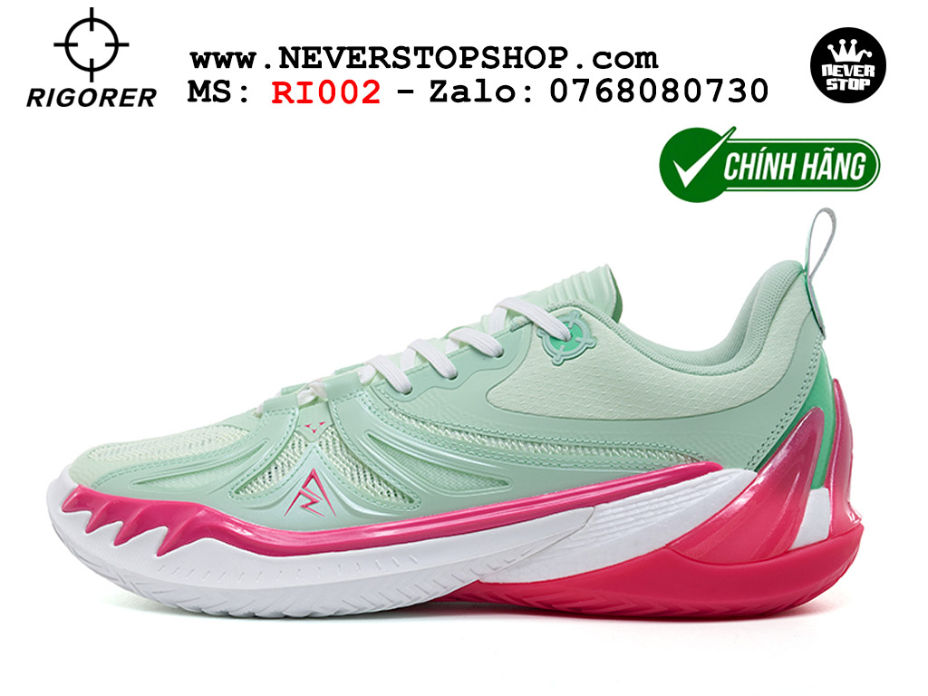 Giày chính hãng Rigorer AR 3 Xanh Hồng Austin Reaves authentic, đế rít bám sân chống mòn cực tốt NeverStop Basketball Sneaker Shop Giày bóng rổ outdoor Rigorer AR 3 Xanh Hồng original real chính hãng giá rẻ tốt nhất tại NeverStopShop.com HCM