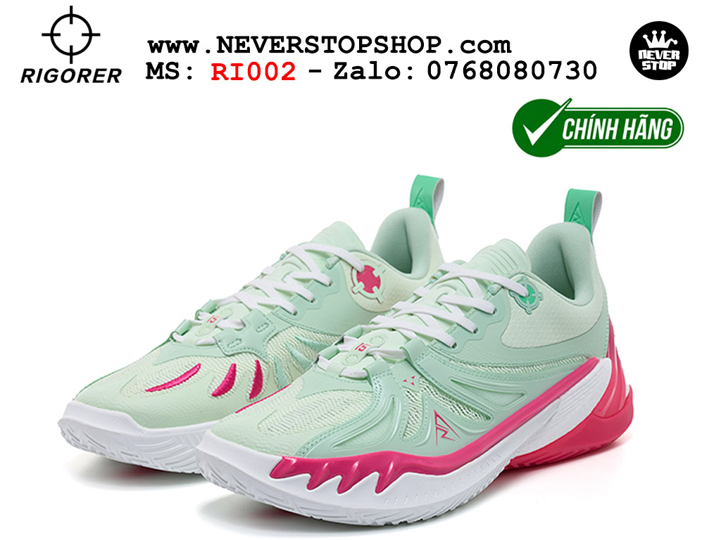 Giày chính hãng Rigorer AR 3 Xanh Hồng Austin Reaves authentic, đế rít bám sân chống mòn cực tốt NeverStop Basketball Sneaker Shop Giày bóng rổ outdoor Rigorer AR 3 Xanh Hồng original real chính hãng giá rẻ tốt nhất tại NeverStopShop.com HCM