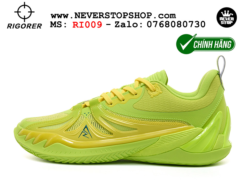 Giày chính hãng Rigorer AR 3 Xanh Neon Austin Reaves authentic, đế rít bám sân chống mòn cực tốt NeverStop Basketball Sneaker Shop Giày bóng rổ outdoor Rigorer AR 3 Xanh Neon original real chính hãng giá rẻ tốt nhất tại NeverStopShop.com HCM