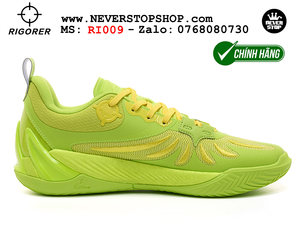 Giày chính hãng Rigorer AR 3 Xanh Neon Austin Reaves authentic, đế rít bám sân chống mòn cực tốt NeverStop Basketball Sneaker Shop Giày bóng rổ outdoor Rigorer AR 3 Xanh Neon original real chính hãng giá rẻ tốt nhất tại NeverStopShop.com HCM