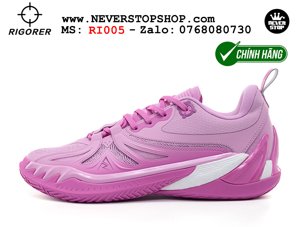 Giày bóng rổ outdoor Rigorer AR 3 Hồng Tím original real chính hãng giá rẻ tốt nhất tại NeverStopShop.com HCM