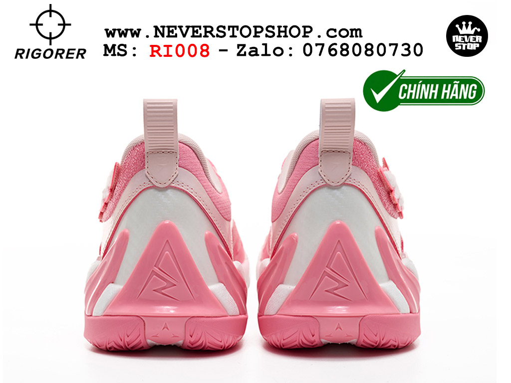 Giày bóng rổ outdoor Rigorer AR 3 Hồng Trắng original real chính hãng giá rẻ tốt nhất tại NeverStopShop.com HCM