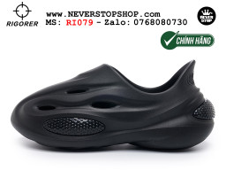 Dép cao su nam nữ Rigorer Dong Dong Slides Đen Original thể thao siêu bền chống trượt chống nước giá tốt NeverStopShop.com